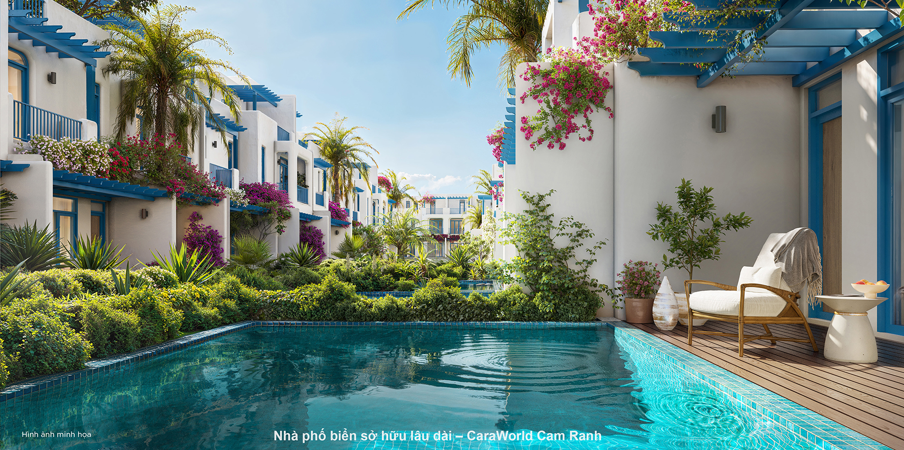 Tiểu khu Hy Lạp – Vẻ đẹp Địa Trung Hải bên bờ biển Cam Ranh